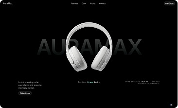 Auramax headphone website