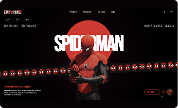 Spiderman launch website